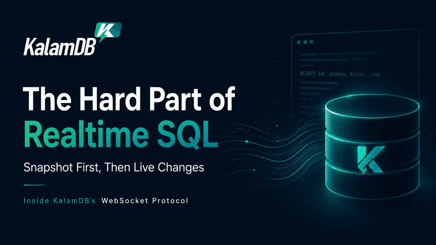 kalamadb websocket live sql